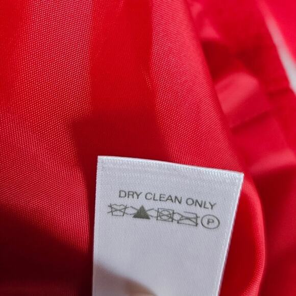 Vintage Liz Claiborne Wool Blend Crest Blazer Red Size 16 - Picture 8 of 8